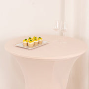 36" Elegant Spandex Cocktail Table Cover High Top Style