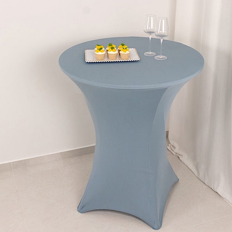36" Elegant Spandex Cocktail Table Cover High Top Style