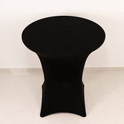 36" Elegant Spandex Cocktail Table Cover High Top Style