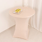 36" Elegant Spandex Cocktail Table Cover High Top Style