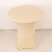 36" Elegant Spandex Cocktail Table Cover High Top Style