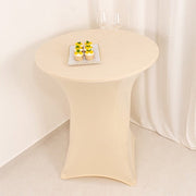 36" Elegant Spandex Cocktail Table Cover High Top Style