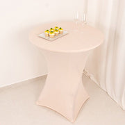 36" Elegant Spandex Cocktail Table Cover High Top Style