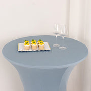 36" Elegant Spandex Cocktail Table Cover High Top Style