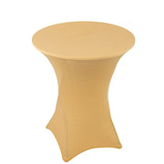 36" Elegant Spandex Cocktail Table Cover High Top Style TAB_COCK_36_CHMP