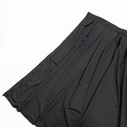 36"x 20 ft  Portable Wrinkle-Free Shirred Pleated Stag Table Skirt SKT_SCUBA_STG_3620_BLK