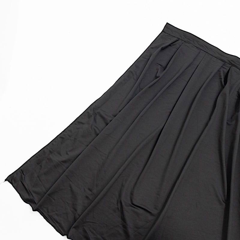 36"x 20 ft  Portable Wrinkle-Free Shirred Pleated Stag Table Skirt SKT_SCUBA_STG_3620_BLK