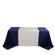 36" x 72" Premium Scuba Polyester Table Runner RUN_SCUBA_3672_WHT