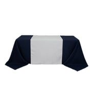 36" x 72" Wide Polyester Table Runner RUN_POLY_3672_WHT
