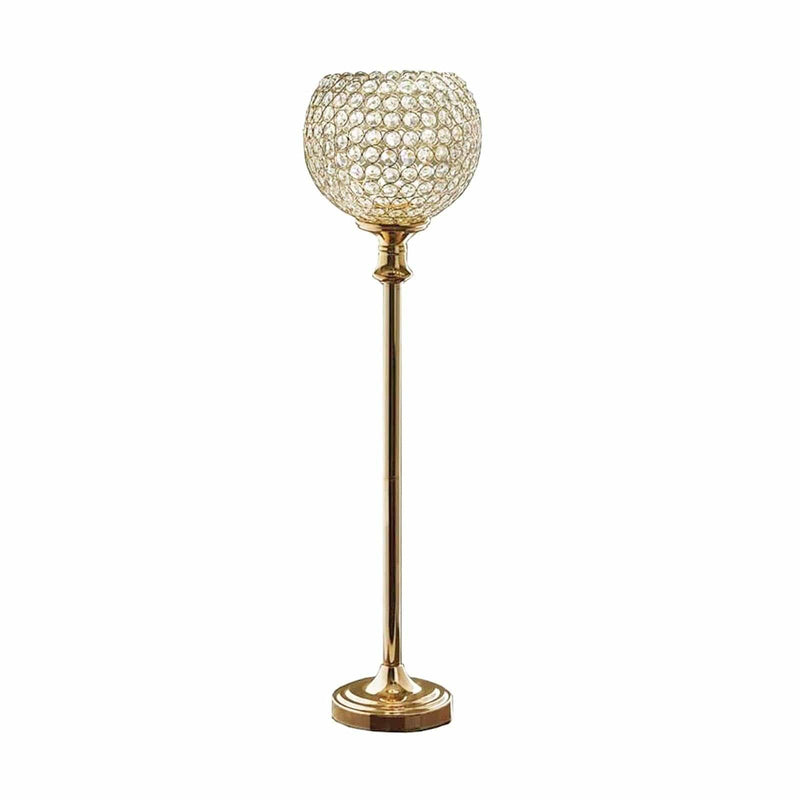 37" tall Beaded Ball Wedding Centerpiece CHDLR_015_GOLD