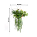 38" Artificial Greenery with Metal Hanging Hoop - Green and Gold ARTI_GRN_HANG04_12