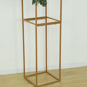 3D Metal Wedding Arch Backdrop Stand with Round Top - Gold IRON_STND18_3D_GOLD