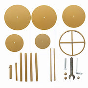 4.5 ft 5 Tier Round Gold Metal Champagne Tower Stand DISP_STND_MET02_5_GOLD