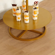 4.5 ft 5 Tier Round Gold Metal Champagne Tower Stand DISP_STND_MET02_5_GOLD
