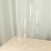 4 Acrylic Taper Candlestick Holders - Clear CHDLR_GLAS_041PL_SET_CLR