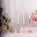 4 Assorted Glass Taper Votive Candle Holders - Gold CAND_HOLD_TP008_GOLD