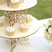4 Butterfly Round Wooden Cake Stand - Natural CAKE_WOD019_SET_NAT