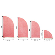 4 Chiara Backdrop Stand Covers Shimmer Tinsel Finish