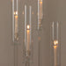 4 Crystal Glass Hurricane Taper Candle Holders - Clear CHDLR_GLAS_041_SET2_CLR