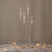 4 Crystal Glass Hurricane Taper Candle Holders - Clear CHDLR_GLAS_041_SET2_CLR