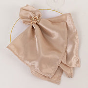 4 Daisy Floral Metal Napkin Rings with Rhinestone Accents - Amber Gold NAP_RING_DIA02_AMB