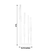 4 ft 9 Arm Acrylic Cluster Taper Candle Holder - Clear CHDLR_CAND_030PLS_9_CLR