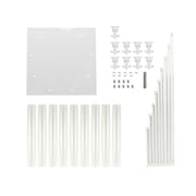 4 ft 9 Arm Acrylic Cluster Taper Candle Holder - Clear CHDLR_CAND_030PLS_9_CLR