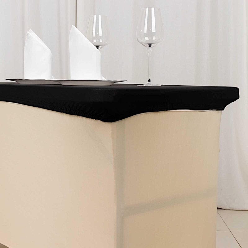4 ft Fitted Spandex Tablecloth Rectangular Table Top Cover