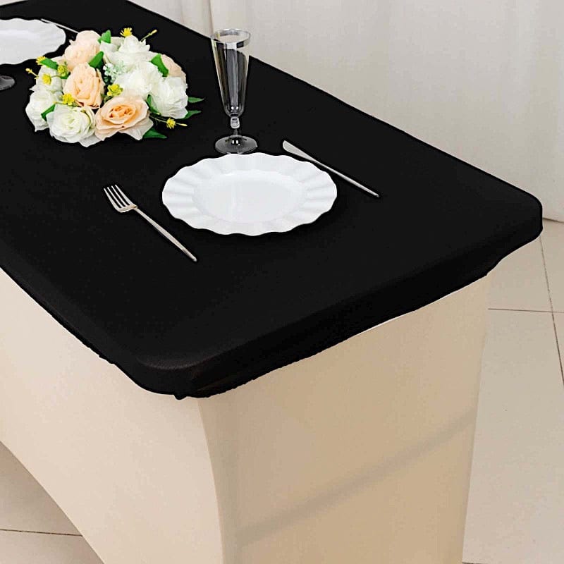 4 ft Fitted Spandex Tablecloth Rectangular Table Top Cover