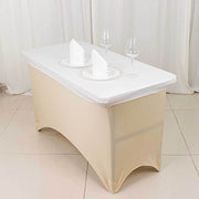 4 ft Fitted Spandex Tablecloth Rectangular Table Top Cover