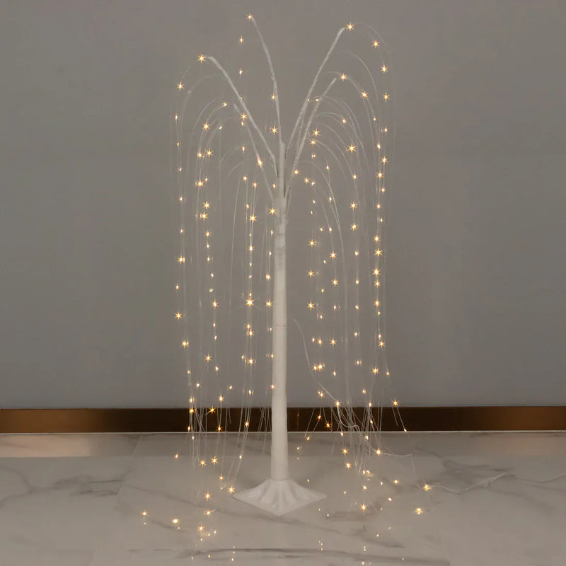 4 ft LED Weeping Willow Tree Light - White LED_TREE03_4_B_WHT