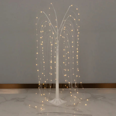 4 ft LED Weeping Willow Tree Light - White LED_TREE03_4_B_WHT