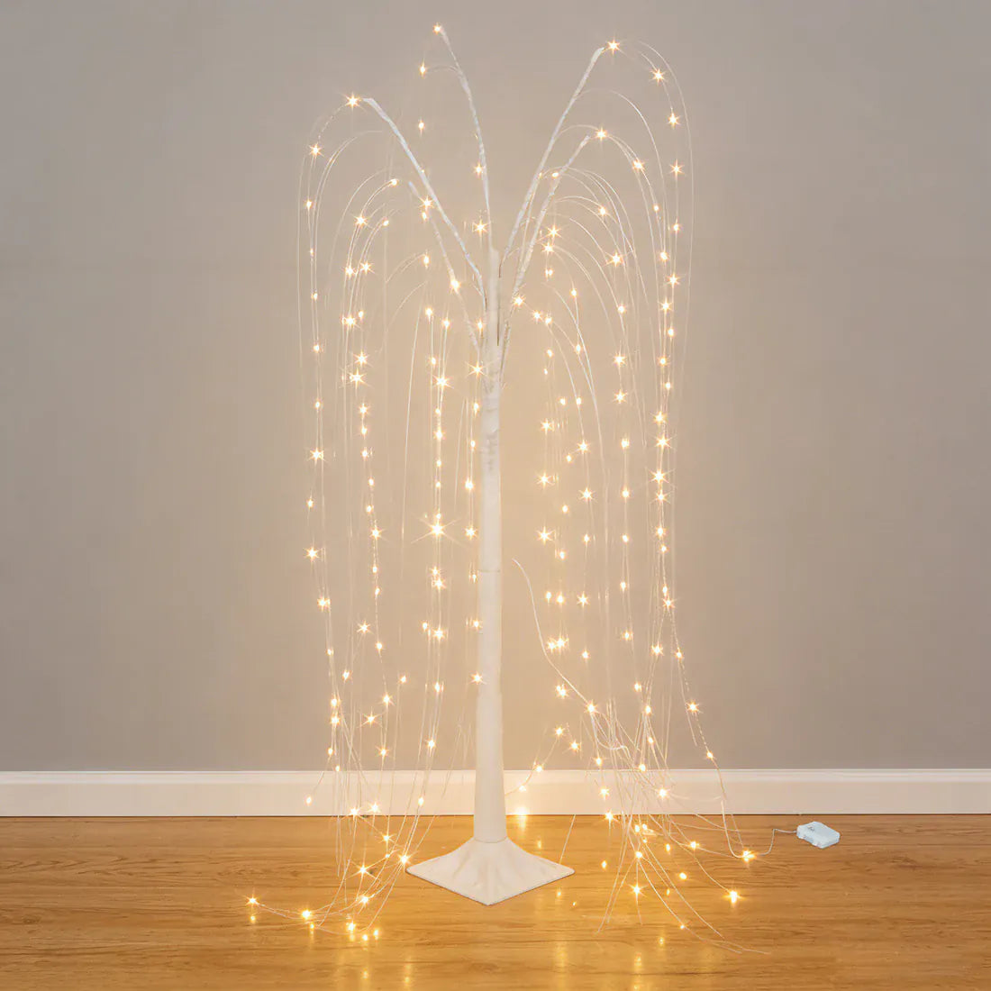 4 ft LED Weeping Willow Tree Light - White LED_TREE03_4_B_WHT