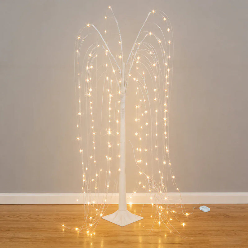 4 ft LED Weeping Willow Tree Light - White LED_TREE03_4_B_WHT
