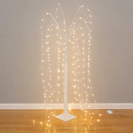 4 ft LED Weeping Willow Tree Light - White LED_TREE03_4_B_WHT