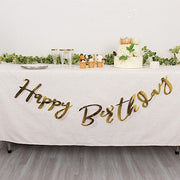 4 ft Metallic Foil "Happy Birthday" Banner - Gold PAP_GRLD_009_BDAY02_GOLD