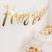 4 ft Metallic Foil "Happy Birthday" Banner - Gold PAP_GRLD_009_BDAY02_GOLD