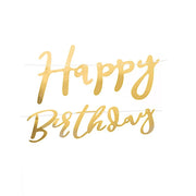 4 ft Metallic Foil "Happy Birthday" Banner - Gold PAP_GRLD_009_BDAY02_GOLD