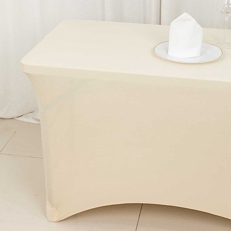 4 ft Rectangular Fitted Spandex Tablecloth