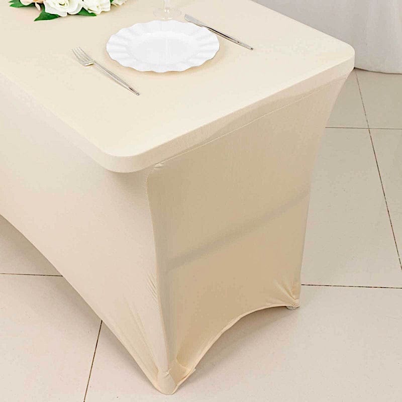 4 ft Rectangular Fitted Spandex Tablecloth