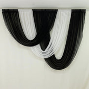4 ft x 4 ft Sheer Chiffon Valance Curtain Backdrop Drapery Panel
