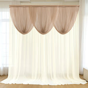 4 ft x 4 ft Sheer Chiffon Valance Curtain Backdrop Drapery Panel