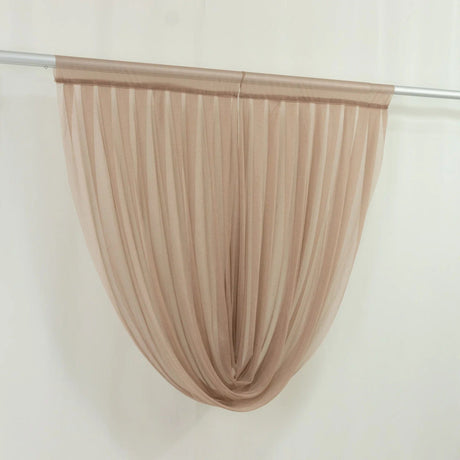 4 ft x 4 ft Sheer Chiffon Valance Curtain Backdrop Drapery Panel