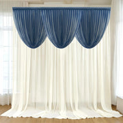 4 ft x 4 ft Sheer Chiffon Valance Curtain Backdrop Drapery Panel