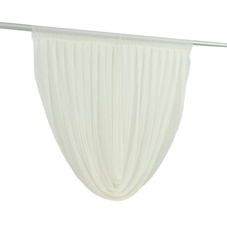 4 ft x 4 ft Sheer Chiffon Valance Curtain Backdrop Drapery Panel