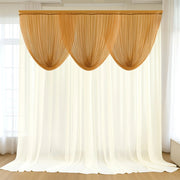 4 ft x 4 ft Sheer Chiffon Valance Curtain Backdrop Drapery Panel