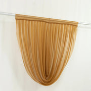 4 ft x 4 ft Sheer Chiffon Valance Curtain Backdrop Drapery Panel