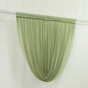 4 ft x 4 ft Sheer Chiffon Valance Curtain Backdrop Drapery Panel