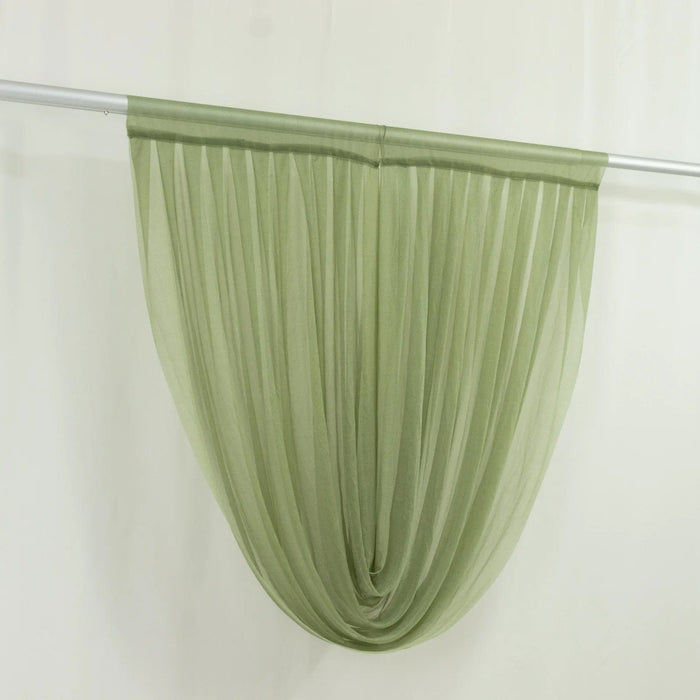 4 ft x 4 ft Sheer Chiffon Valance Curtain Backdrop Drapery Panel