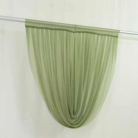 4 ft x 4 ft Sheer Chiffon Valance Curtain Backdrop Drapery Panel